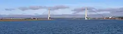 Pont international sur l'estuaire.