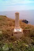 Borne frontière no&nbsp;601 bis située entre Cerbère et Portbou
