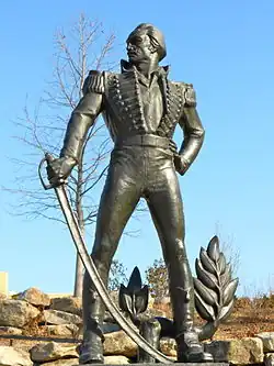 Statue dans le Fairmount Park à Philadelphie.