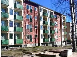 Zone d'habitation Roihuvuori à Helsinki (Hilding Ekelund, 1957).