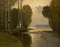 Paysage avec les bouleaux 1910
