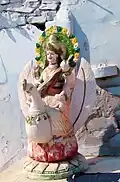 Statue de la Déesse Sarasvati sur son Cygne.