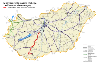 Image illustrative de l’article Ligne de Pusztaszabolcs à Pécs