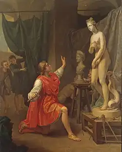 Pygmalion avec Galatée.