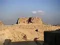 Vue depuis l'ouest de la pyramide de Khentkaous&nbsp;Ire à Gizeh.