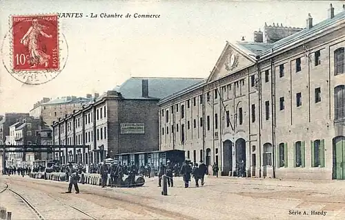 Les entrepôts des Salorges, au début du XXe&nbsp;siècle.