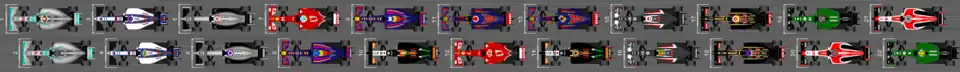 Schéma de la grille de qualification du Grand Prix automobile d'Italie 2014