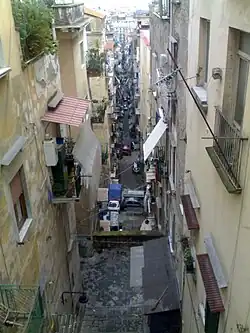 Les Quartiers Espagnols vus du corso Vittorio Emanuele.