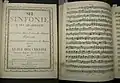 page de titre et une page de partition ancienne