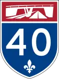 Panneau autoroute 40