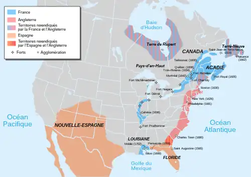 Nouvelle-France (1519-1702), avant la 2e Guerre intercoloniale.