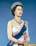 La reine Élisabeth du Royaume-Uni.
