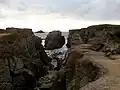 Quiberon : la « Côte Sauvage ».