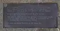 Plaque commémorative du naufrage du Carl Bech.