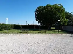 Terrain de sport.