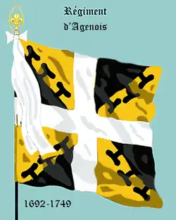 régiment d’Agénois de 1692 à 1749