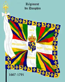 Régiment du Dauphin de 1667 à 1791.