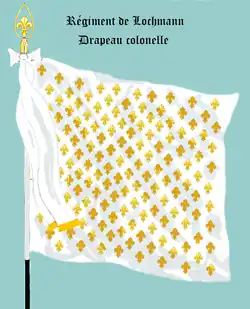 drapeau colonel du régiment de Lochmann de 1751 à 1777