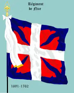 régiment de Nice de 1691 à 1762