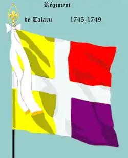 régiment de Talaru de 1745 à 1758