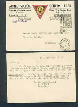 Lettre de l'AS.