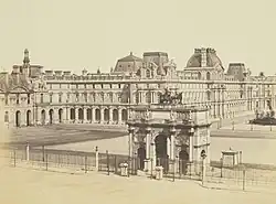 La place du Carrousel en 1853.