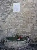 Plaque monument aux morts.