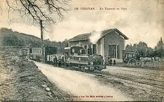 Corpet Louvet (1129-1907) no&nbsp;1 du chemin de fer Taulignan-Grignan-Chamaret.