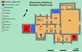 Plan des thermes.