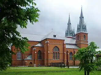 La Cathédrale du Sacré-Cœur-de-Jésus de Rēzekne.
