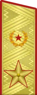 Insigne de général de l'Armée(uniforme de service de l'Armée de terre).
