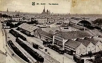 Les installations ferroviaires, toujours au début du XXe&nbsp;siècle.