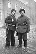 Ouvriers-miliciens à Moscou, 10 octobre 1941.
