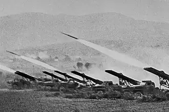 BM-13 Katioucha pendant la bataille de Stalingrad, le 6 octobre 1942