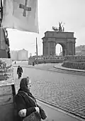 Poste sanitaire à la porte de Narva à Leningrad, 9 octobre 1941.
