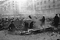 Moscovites creusant des tranchées anti-tank, 15 novembre 1941.