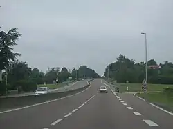 À la sortie de Limoges vers Angoulême.