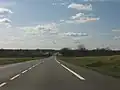 La route nationale 79 (RCEA) dans l'Allier.