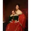 Robert Lawrence Pemberton of Bainbridge House avec sa mère