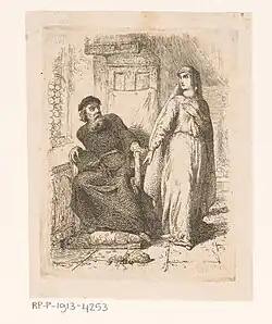 Le Père Bruno, ermite d'Overveen, et sa fille Laura (1857), Rijksmuseum Amsterdam.