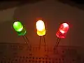 Quelques LED - lampes témoins.