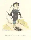 Tintin-Lutin part avec un arc et un cerf-volant, p.&nbsp;42