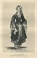 Rachel, gravure, Marie Vaudouer ?, av. 1911.