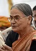 Radha Bhatt, présidente de la Gandhi Peace Foundation