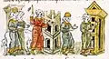 L'assassinat d'Igor II, dans la Chronique des Radziwiłł.