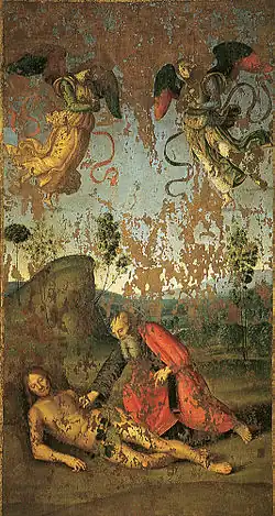 Partie du Stendardo della SS. Trinità de Raphael.