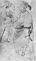 Dessin préparatoire, Ashmolean Museum d'Oxford.