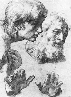 Raphaël, Étude pour la Transfiguration, 1520.