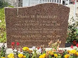 Mémorial Charles de Boishébert.