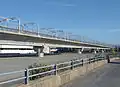 La ligne en viaduc.